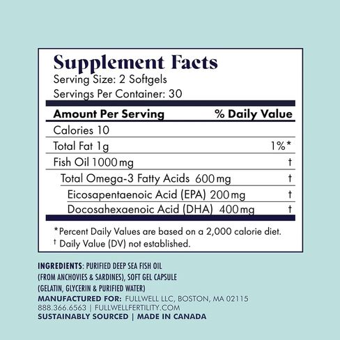 FullWell Fertility Booster, for Both Men & Women Trying to Conceive, Optimal Preconception Health to Support Quality, Made with CoQ10, NAC & Ashwagandha, Vegan, Non-GMO, 30 Servings in Saudi Arabia