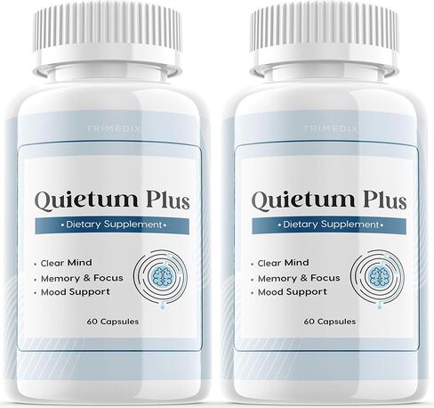 Trimedix (2 Pack) Quietum Plus - لمدة 60 يومًا، Quietum، كبسولات Quietum، كبسولات Quietum Plus، تقييمات Quietum Plus. in Kuwait