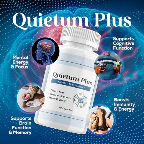 Trimedix (2 Pack) Quietum Plus - لمدة 60 يومًا، Quietum، كبسولات Quietum، كبسولات Quietum Plus، تقييمات Quietum Plus. in Kuwait