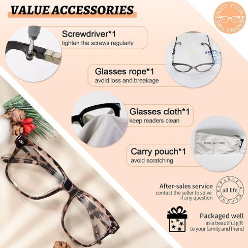 MARE AZZURO Large Square Reading Glasses Women Big Readers 1.0 1.25 1.5 1.75 2.0 2.25 2.5 2.75 3.0 3.5 4.0 5.0 6.0 in Kuwait