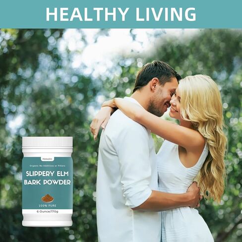 مسحوق الدردار الزلق العضوي 6 أونصة من nznxolrc، مسحوق لحاء الدردار الزلق العضوي، نقي وطبيعي 100%، صالح للطعام، يساعد على تهدئة الحلق والسعال، نباتي، صديق للحيوانات الأليفة in Kuwait