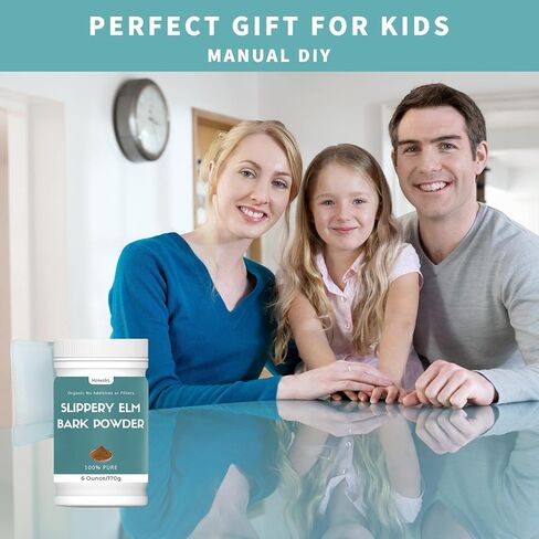 مسحوق الدردار الزلق العضوي 6 أونصة من nznxolrc، مسحوق لحاء الدردار الزلق العضوي، نقي وطبيعي 100%، صالح للطعام، يساعد على تهدئة الحلق والسعال، نباتي، صديق للحيوانات الأليفة in Kuwait