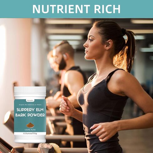 مسحوق الدردار الزلق العضوي 6 أونصة من nznxolrc، مسحوق لحاء الدردار الزلق العضوي، نقي وطبيعي 100%، صالح للطعام، يساعد على تهدئة الحلق والسعال، نباتي، صديق للحيوانات الأليفة in Kuwait