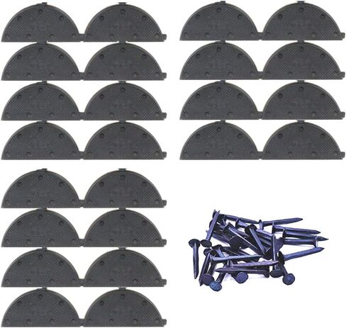 24 قطعة من ألواح الكعب أحذية مطاطية للكعب مع رؤوس للإصلاح مع مسامير مقاس متوسط (12زوج كبير) in Kuwait