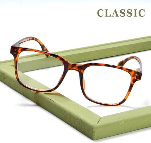 Eyekepper 5 Pack Large Reading Glasses - Square Readers for Men Women Reading in Saudi Arabia
