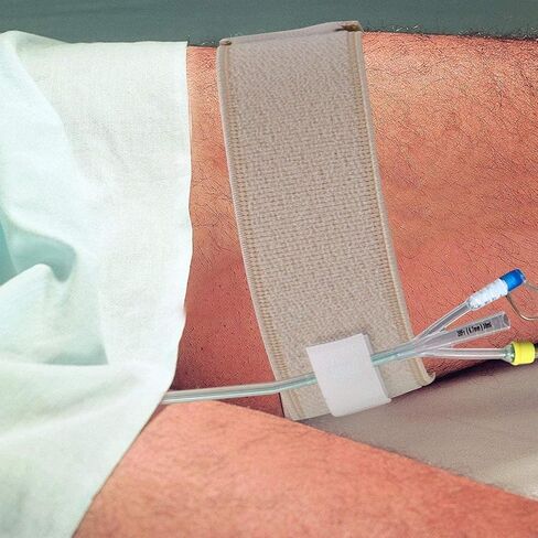 2PCS Catheter Leg Strap Catheter Holder Urine Drainage Bag Leg Band Urinary Legband Holder Catheter Tube Holder (Blue) in Kuwait