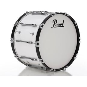 Pearl Marching Bass Drum, Pure White (FBDB2214/A33) in Kuwait