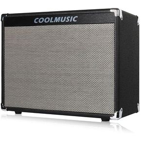 COOLMUSIC جيتار كهربائي أمبير 25 وات، مضخم صوت منزلي مدمج، مقبس سماعة رأس ومدخل Aux يتضمن كسب صوت منخفض متوسط ​​مرتفع in Kuwait