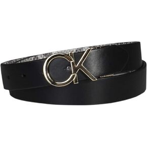 Calvin Klein Women's Two-in-one Reversible Ck Monogram Plaque Buckle in Saudi Arabia
