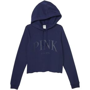Victoria's Secret PINK Fleece Cropped Everyday Hoodie, Women's Sweatshirt (XS-XXL)