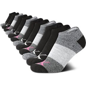 Calvin Klein Women's Athletic Socks - Lightweight Performance No Show Socks (12 Pack)