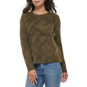 Calvin Klein Women's Warm Eyelash Detail Crew Neck Acrylic in Saudi Arabia