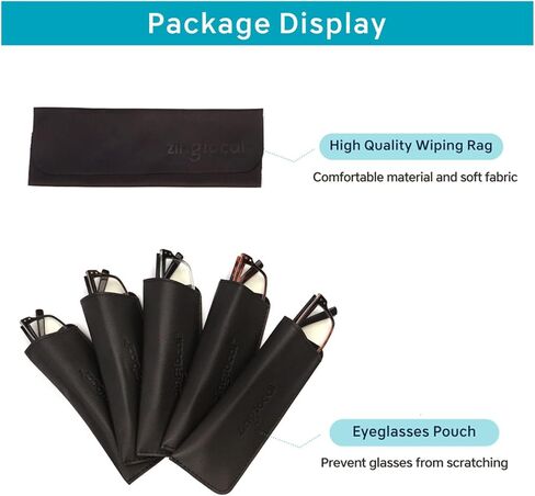 مجموعة من 5 نظارات قراءة كلاسيكية زرقاء اللون لحجب الضوء، قارئات بمفصلات زنبركية للنساء والرجال in Kuwait