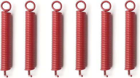 6 في عبوة نوابض تريمولو بدون ضوضاء، زنبرك جسر الجيتار الكهربائي، يناسب جيتار اف ار وتي اس ان ار ودي بي، احمر in Kuwait