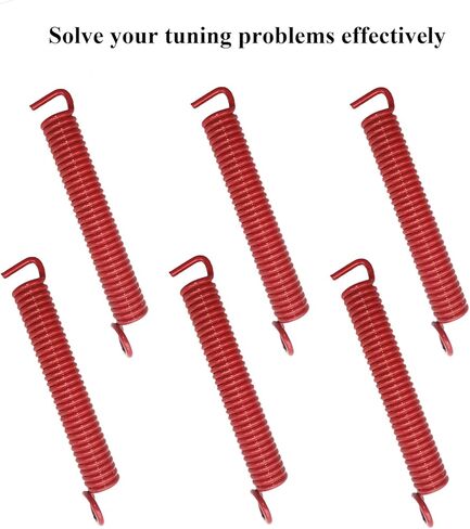 6 في عبوة نوابض تريمولو بدون ضوضاء، زنبرك جسر الجيتار الكهربائي، يناسب جيتار اف ار وتي اس ان ار ودي بي، احمر in Kuwait