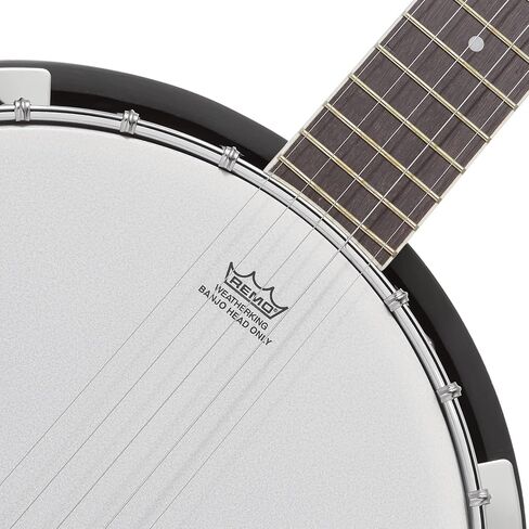 Ashthorpe 5-String Banjo, Left Handed - Full Size with 24 Brackets, Closed Back, Mahogany Resonator, and Geared 5th Tuner in Kuwait