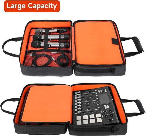 LEFOR·Z Audio Mixer Travel Case Compatible with RODECaster Pro,RODECaster Pro II,TC-Helicon GoXLR,Podcast Mixer Case Protective DJ Mixer Storage Bag for Microphones and More Podcast Equipment in Kuwait