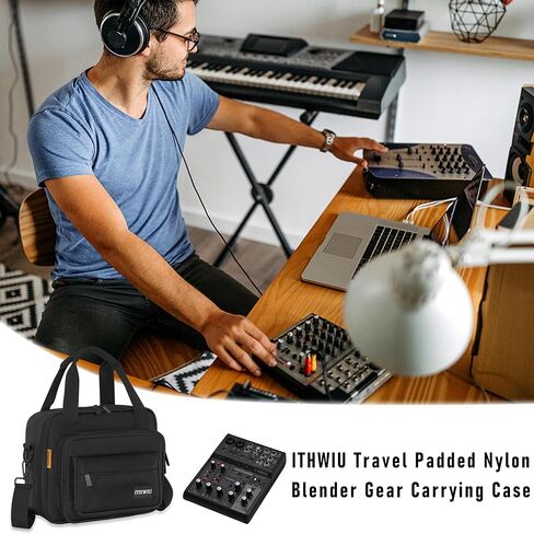 حقيبة حمل خلاط مبطنة من ITHWIU تناسب خلاطات سلسلة Behringer X-AIR (XR12،XR16،XR18)، طول 14.6 بوصة × عرض 7.5 بوصة × ارتفاع 6.7 بوصة، أسود in Kuwait