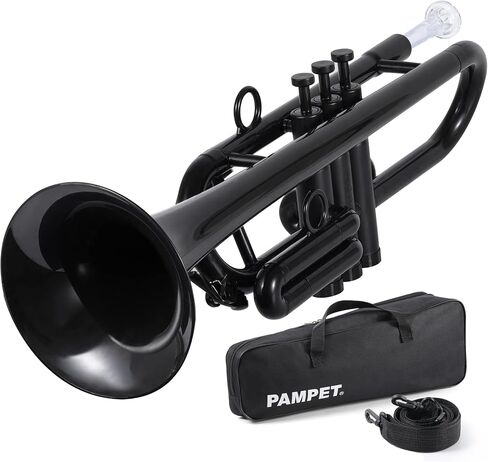PAMPET Professional Plastic Trumpet C trumpet (Black) in Kuwait