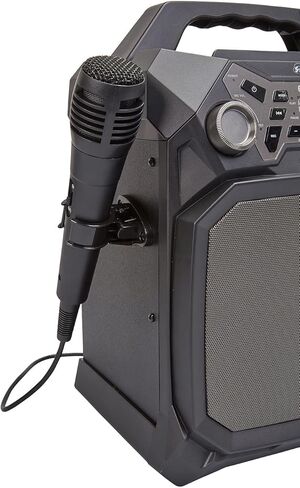 Starion KS829-B جهاز كاريوكي بلوتوث l تصميم بقاعدة مع عرض ضوئي l 4 مكبرات صوت مدمجة ومكبرات صوت l منفذا USB للبلوتوث / تسجيل وتشغيل ملفات MP3 l تأثير كرة الديسكو l ميكروفونان in Kuwait