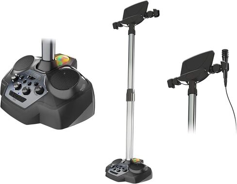 حامل يغني كاريوكي IJBS90B من آي لايف، بلوتوث وارتفاع قابل للتعديل، يتضمن ميكروفون واحد in Kuwait