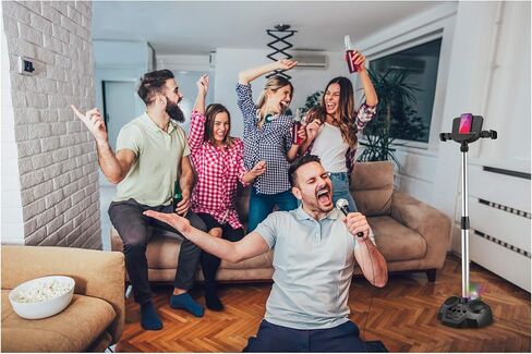 حامل يغني كاريوكي IJBS90B من آي لايف، بلوتوث وارتفاع قابل للتعديل، يتضمن ميكروفون واحد in Kuwait