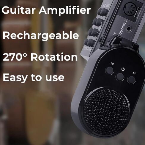 Mini Portable Guitar Speaker Mobile Phone Guitar Amplifier Guitar Amp Line-in Speaker with 6.5mm Aux Audio Interface for Guitar in Kuwait