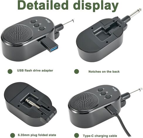 Mini Portable Guitar Speaker Mobile Phone Guitar Amplifier Guitar Amp Line-in Speaker with 6.5mm Aux Audio Interface for Guitar in Kuwait