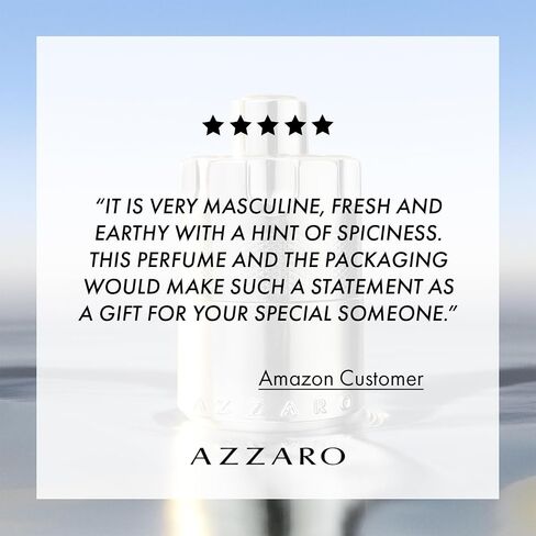 Azzaro Wanted Eau de Parfum - كولونيا رجالي منشطة ومكثفة - عطر خشبي وعطري وحار - روائح منعشة من توت العرعر والمريمية ونجيل الهند - ملابس تدوم طويلاً - عطور فاخرة للرجال in Saudi Arabia