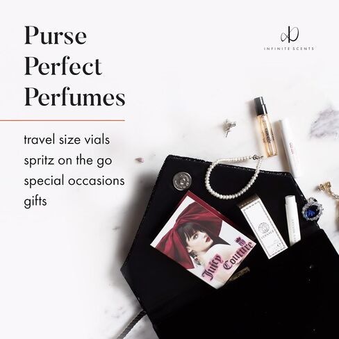 مجموعة عينات عطور Infinite Scents للنساء: 12 عطرًا فاخرًا + دليل روائح الخبراء + حقيبة هدايا مخملية فاخرة للصديقة والزوجة والأم in Saudi Arabia