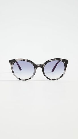 Prada PR02XS Sunglasses 510725-53 -, Clear Gradient Blue Mirror Red PR02XS-510725-53 in Saudi Arabia