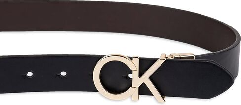 Calvin Klein Women's Two-in-one Reversible Ck Monogram Plaque Buckle in Kuwait