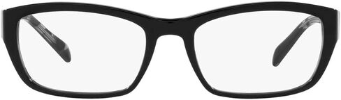 Prada PR 18OV 07E1O1 Black Plastic Rectangle Eyeglasses 54mm in Saudi Arabia