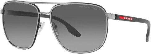 Prada PS 50YS - 5AV06G Sunglasses Grey w/Polar Grey Gradient 62mm in Saudi Arabia