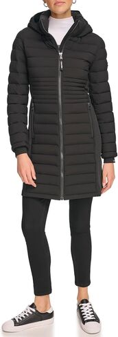 Calvin Klein Women's Long Light-Weight Puffer Jacket in Saudi Arabia