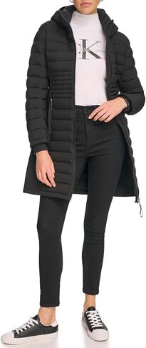 Calvin Klein Women's Long Light-Weight Puffer Jacket in Saudi Arabia