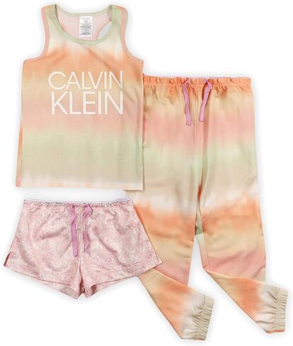 Calvin Klein Girls Sleepwear Tank Top & Pj Shorts & Pajama Pant Sleep Set in Saudi Arabia