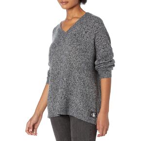 Calvin Klein Women's Relaxed Fit V-Neck Sweater in Saudi Arabia