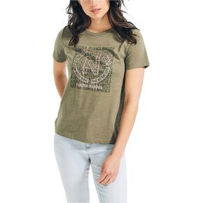 Nautica Women's Soft Cotton Graphic T-Shirt in Kuwait