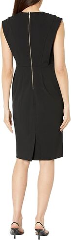 Calvin Klein V-Neck Scuba Crepe Sheath in Kuwait