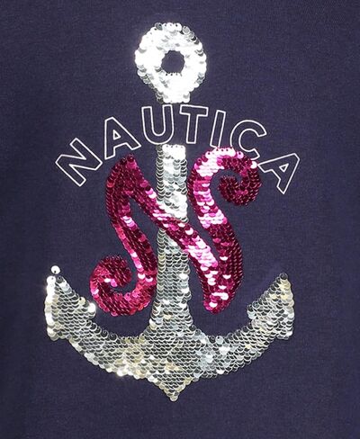 Nautica Girls' Long Sleeve Fleece Sweatshirt Dress in Saudi Arabia