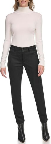 Calvin Klein Women's Pull on Suede Front Slim Pant in Saudi Arabia