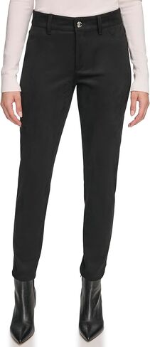 Calvin Klein Women's Pull on Suede Front Slim Pant in Saudi Arabia