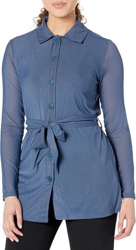 Calvin Klein Women's Casual Cardigan Belted Button Front Blouse in Saudi Arabia