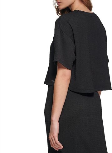 Calvin Klein Women's Roll Sleeve Tunic Blouse (Regular and Plus Sizes) in Saudi Arabia