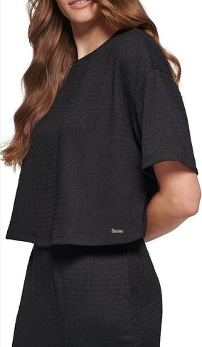 Calvin Klein Women's Roll Sleeve Tunic Blouse (Regular and Plus Sizes) in Saudi Arabia
