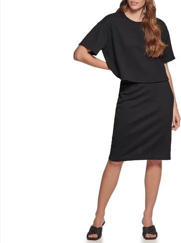 Calvin Klein Women's Roll Sleeve Tunic Blouse (Regular and Plus Sizes) in Saudi Arabia