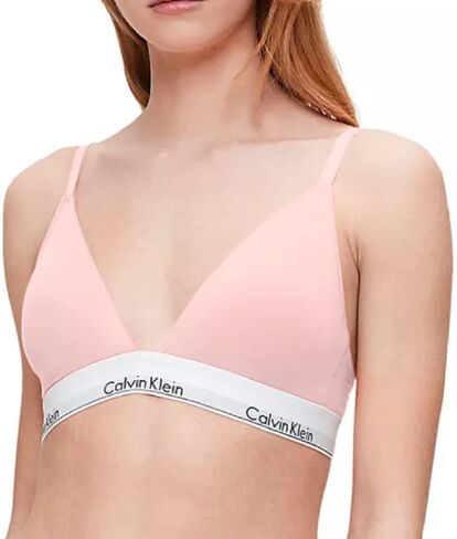 حمالة صدر مثلثة مبطنة بشكل خفيف للسيدات من Calvin Klein (صغير، وردي) in Saudi Arabia