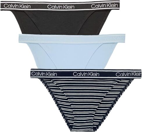 Calvin Klein Women's The Ultimate Comfort Cheeky String Bikini Tanga Viscose Made From Bamboo 3 Pack (as1, alpha, l, regular, regular, Charcoal(qp2413-451)/B_s) in Saudi Arabia