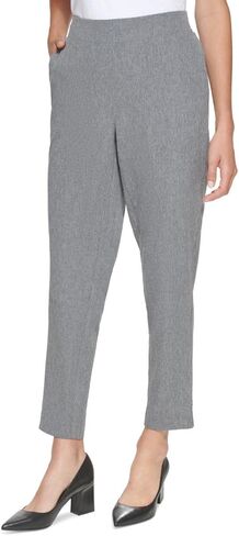 Calvin Klein Flat Front Back Elastic Pants Heather Grey MD (US 8-10) in Saudi Arabia